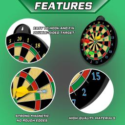 Dartboard De Cerdas Marcar Deflexão De Dardo Para Jogos Internos De Jogo E Festa, Placa Magnética Do Tiro Do Alvo, Brinquedos Presentes - Image 5