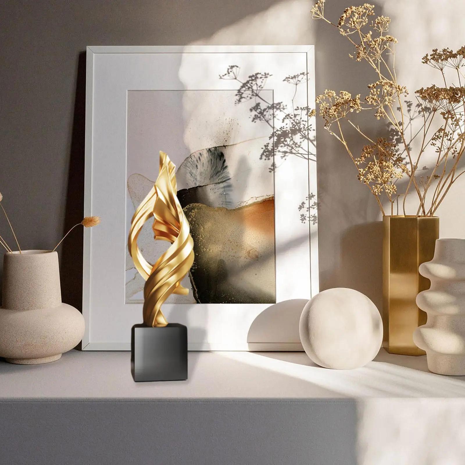 Arte abstrata estátua artesanato, criativo moderno resina, escultura desktop para quarto, estante, armários, prateleira, casa, casa, escritório - Image 1