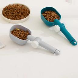 Multi-Funcional Pet Alimentação Colher, Cat e Dog Suprimentos, clipe de selagem, Food Scooper - Image 2