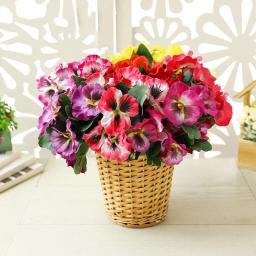 10 cabeças de flores artificiais de seda, buquê de flores para casamento, decorações criativas de interiores para casa - Image 6