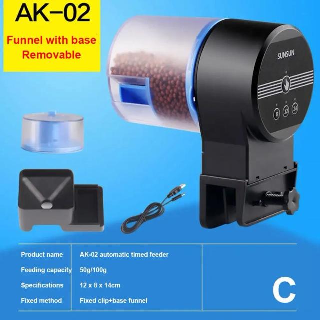 Alimentador Automático Eletrônico para Peixes com Temporizador - Suprimentos Práticos para Aquários