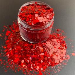 Resina Glitter Flocos para Artesanato, Nail Glitter Sequins, Holográfico Chunky, Prata, Azul, Preto, Preço de atacado, 15g por Jar - Image 5