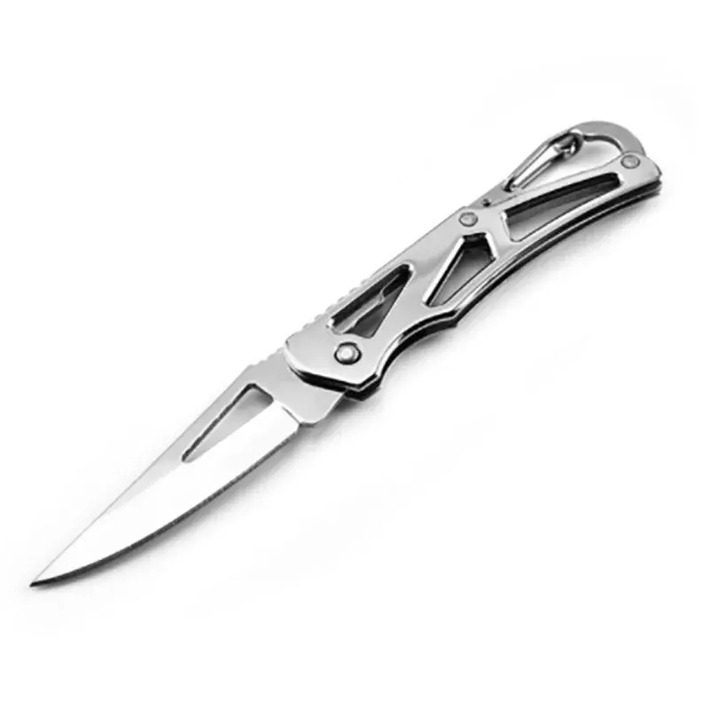 Faca de aço inoxidável portátil Camping Outdoor Survival Suprimentos Ferramentas Self Defense Foldable Pocket Knife Mini Knife - Image 1