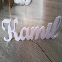 Etiqueta de nome de madeira, letras personalizadas, decoração de quarto infantil, presente de bebê, sinal de porta de chá de bebê, primeiro nome - Image 1