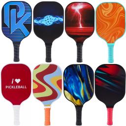 Conjunto De Pás De Pickleball De Fibra De Carbono, Esportes De Tênis De Praia E Raquete Ao Ar Livre, Bola De Críquete, USAPA Conjunto Aprovado - Image 1