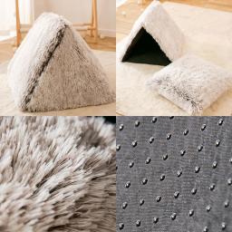 Cama de gato super macia, quente Pet House, gatinho aconchegante, tenda triângulo, caverna para cães pequenos, gatos camas, produtos para animais - Image 5