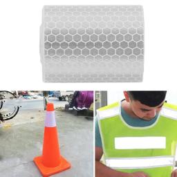 Fita de advertência autoadesiva, Adesivos reflexivos para bicicletas, quadros, motocicleta, marca de segurança, 5cm x 3m - Image 3