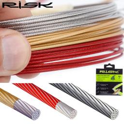 Risk 1pc fio de mudança de freio de bicicleta, linha interna de revestimento de aço inoxidável e nano-teflo, cabo de freio de mudança de bicicleta de estrada mtb fio interno - Image 1