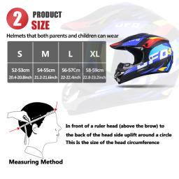 Capacete de proteção facial completo para adultos e crianças, motocross, motocicleta, moto, bicicleta, corrida, esportes, off-road, patinete, quadriciclo, adulto, mulheres, presente grátis - Image 2