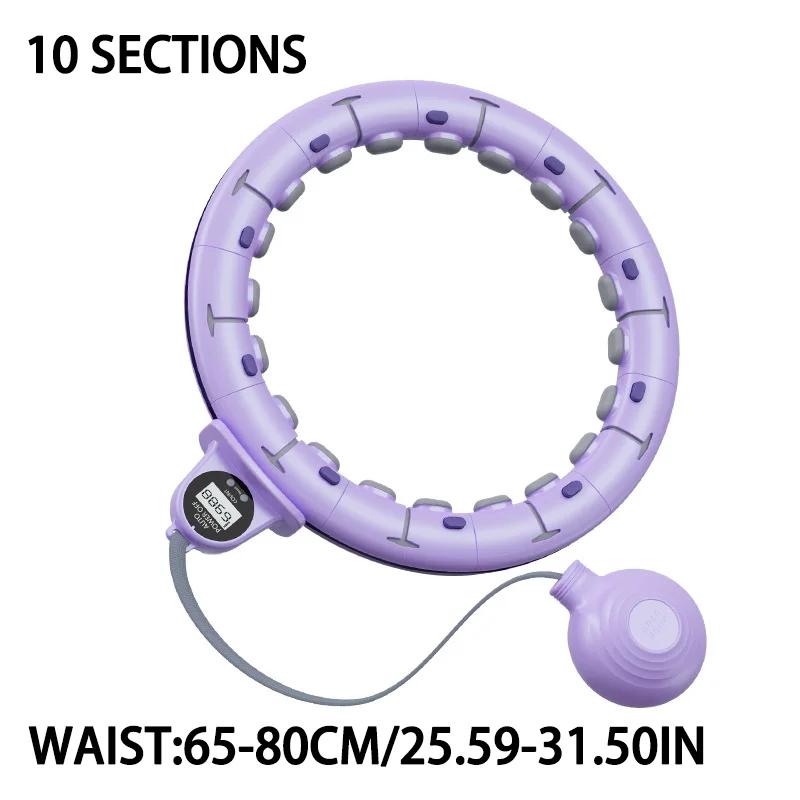 Portátil ponderado exercício círculo aros, perda de peso exercício inteligente, ajustável com nós destacáveis, Sport Fitness Equipment, 2in 1 - Image 1
