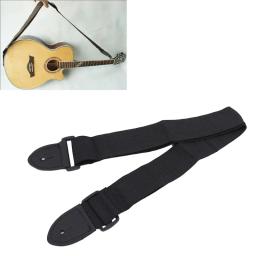 Correias de ombro ajustáveis para guitarra elétrica, Black Guitar Strap, Bass Parts, Acessórios - Image 1
