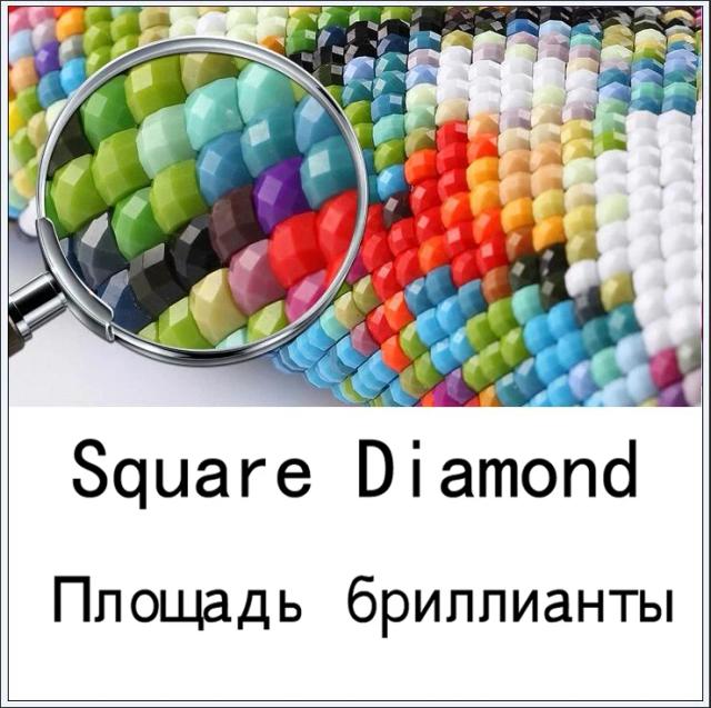 Pintura Diamante 5D DIY Unicórnio Colorido com Pentagrama - Quadrado Completo de Cristal Artesanal