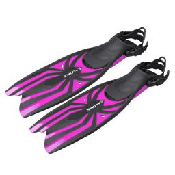 Novas nadadeiras de mergulho ajustáveis, auxílio para treinamento de natação, equipamento médio longo para mergulho com snorkel, mar profundo, barbatanas duplas - Image 3