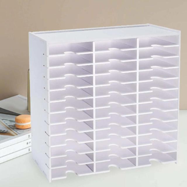 Organizador de Armazenamento para Pintura Artesanal: Rack de Mesa com Fita Cassete de PVC para Artistas e Suprimentos de Arte