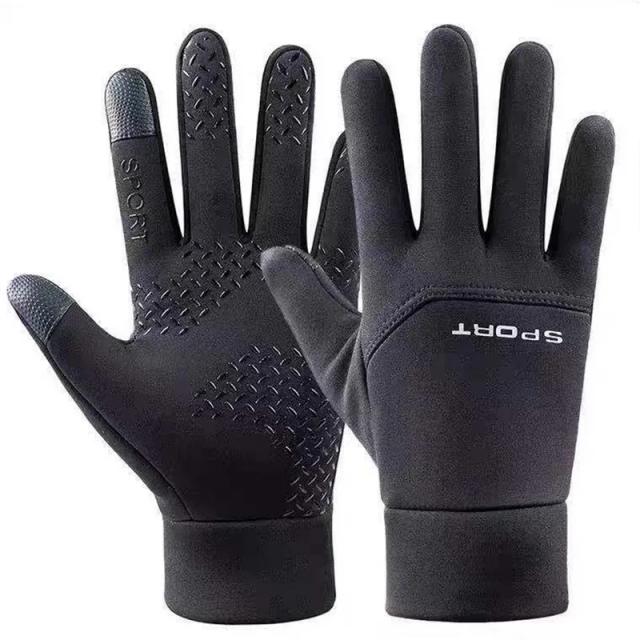 Luvas Térmicas Impermeáveis com Forro de Lã e Tela Sensível ao Toque para Aventura no Inverno