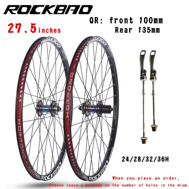 ROCKBAO Conjunto de Rodas Mountain Bike 29er Freio a Disco 4 Rolamentos 7-12 Velocidades Liberação Rápida
