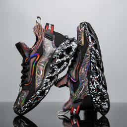 Sapatos masculinos tênis casuais sapatos tenis sapatos de luxo treinador corrida respirável sapatos moda mocassins tênis para homem - Image 6