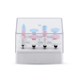 Azdent 12 pçs/set dental silicone polimento de borracha cabeças moagem polidor dentes 2.35mm ra finalizador para handpiece baixa velocidade - Image 3
