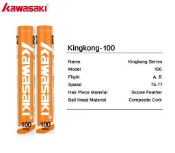 Kawasaki King Kong Feather Badminton Peteca, Raquete para Clubes e Treinamento, Durável Bola Esportiva, Velocidade 76, 77, 100, 500 - Image 6