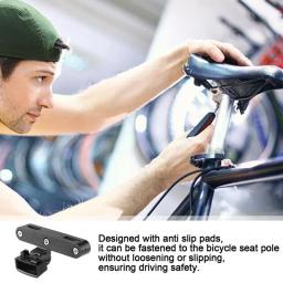 Suporte traseiro de bicicleta com chave, Suporte traseiro de bicicleta, Suporte de montagem de sela, Suporte traseiro LED para sela de bicicleta - Image 5