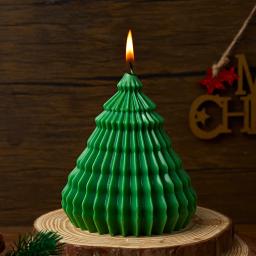 DIY Origami Árvore De Natal Resina Molde, 3D Ornamento, Handmade Vela Perfumada, Moldes De Silicone, Ornamento De Gesso, Presente De Férias - Image 1