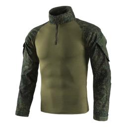 Exército dos eua tático militar uniforme airsoft camuflagem combate-camisas comprovadas assalto rápido camisa de manga longa batalha greve - Image 5