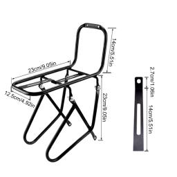 Bicicleta Frente Pannier Rack MTB Road Bike Cargo Rack  bagageiro para bicicleta mtb Carrier Bag Bagagem Prateleira Bracket Load Bearing 15kg Ciclismo Bike Acessório - Image 6