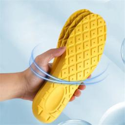 4D Calçados Esportivos Palmilhas, Super Macio, Palmilha para Pés, Cestas de Absorção de Choque, Suporte do Arco, Inserções Ortopédicas - Image 3