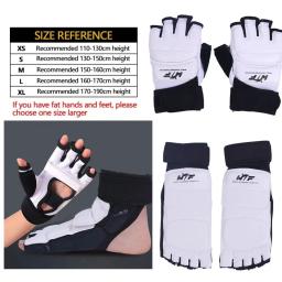 Luvas De Boxe De Couro PU, Meio Dedo, Karatê, Muay Thai, Treinamento, Treino, Protetor De Pé, Saco De Soco - Image 6
