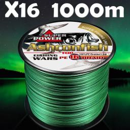 Linha de pesca trançada de núcleo oco super forte 16 fios multifilamento pe linha 100m 40lb-120lb - Image 2