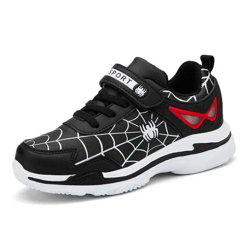 Tênis esportivos de couro PU para meninos, tênis de luxo para crianças, sapatos casuais para meninos, nova moda, 2023 - Image 1