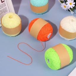 50m atualizar luminoso chunky fio brilho no escuro fluorescente fio tricô brilho linha diy artesanal poliéster costura suprimentos - Image 6