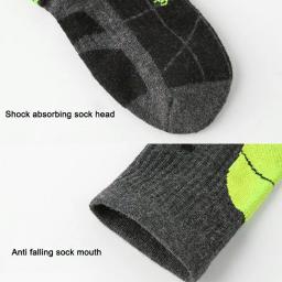 1 par inverno quente espessamento meias de esqui caminhadas meias para mulheres homens crianças anti-frio esqui ao ar livre meias esportivas altas - Image 4