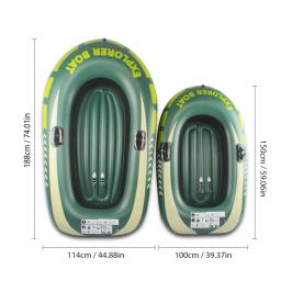 Novos adultos barco inflável caiaque canoa barco de pesca com double1/2/3 pessoa ao ar livre rafting barcos de pesca jangada para o lago - Image 2