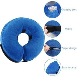 Coleira Inflável Protetora, Colar de Recuperação, Cones para Pet após cirurgia, Cone macio para cães pequenos, médios ou grandes, Gatos - Image 5