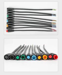 Julet impermeável de bicicleta elétrica, Butt Joint Plug, Docking Tipo Ebike Display Cabo Conector Fio, 2 Pin, 3 Pin, 4 Pin, 5 Pin, 6Pin, 20cm, M6, M8 - Image 4