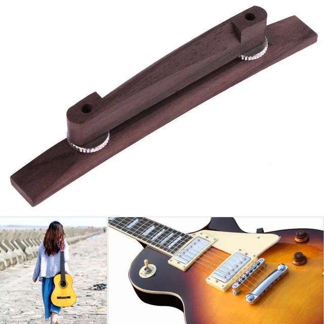 Ponte Flutuante Ajustável de Rosewood para Guitarra Jazz Archtop de 6 Cordas