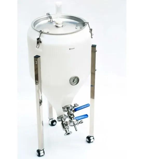 Fermentador Cônico Plástico de 35 Litros para Produção de Cerveja Artesanal