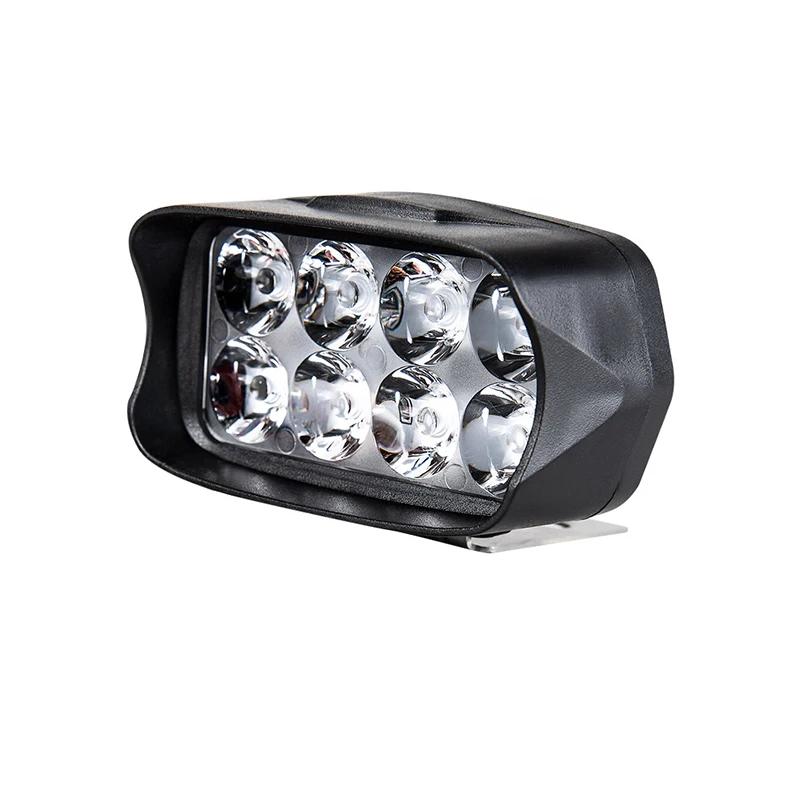 Farol LED da motocicleta, luz dianteira da bicicleta elétrica, lâmpada super brilhante do triciclo, acessórios da bicicleta elétrica, 8 LED, 12V, 16 LED - Image 1