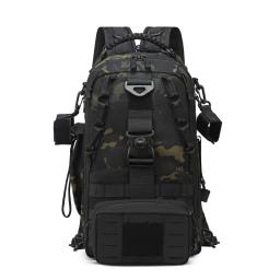 Mochila de pesca impermeável para homens, mochila multifuncional, bolsa de ombro de escalada, mochila tática ao ar livre, conveniente - Image 1