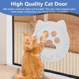Pet Screen Door Magnetic Self-Closing Small Dogs e Cats Porta com função de bloqueio para porta de tela, janela e varanda - Image 1