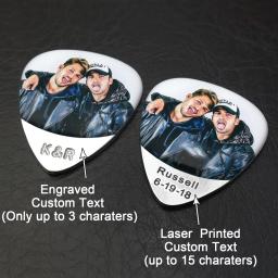 Palheta de guitarra personalizada, foto personalizada, palheta de guitarra estampada à mão, presente de lembrança para ele, formatura, presente do pai - Image 4