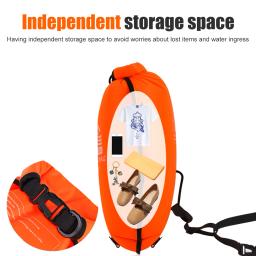 PVC Inflável Aberta Bóia De Natação Impermeável Tow Float Dry Bag Saco de esportes aquáticos Caiaque Canoagem Balde - Image 4
