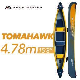 AQUA MARINA TOMAHAWK-PVC Inflável Paddle Pump, caiaque Barco Inflável, Canoa Paddle Pump, Assento Manômetro, Drop Stitch Material - Image 4
