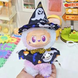 Halloween abóbora bruxa chapéu conjunto festivo bonito para 17cm labubu boneca ropa festa traje boneca roupas presente - Image 1