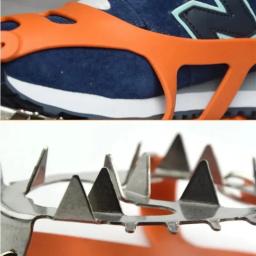 18 dentes escalada crampons para ao ar livre inverno caminhada pesca no gelo sapatos de neve sapatos antiderrapantes capas de sapato de aço manganês - Image 4