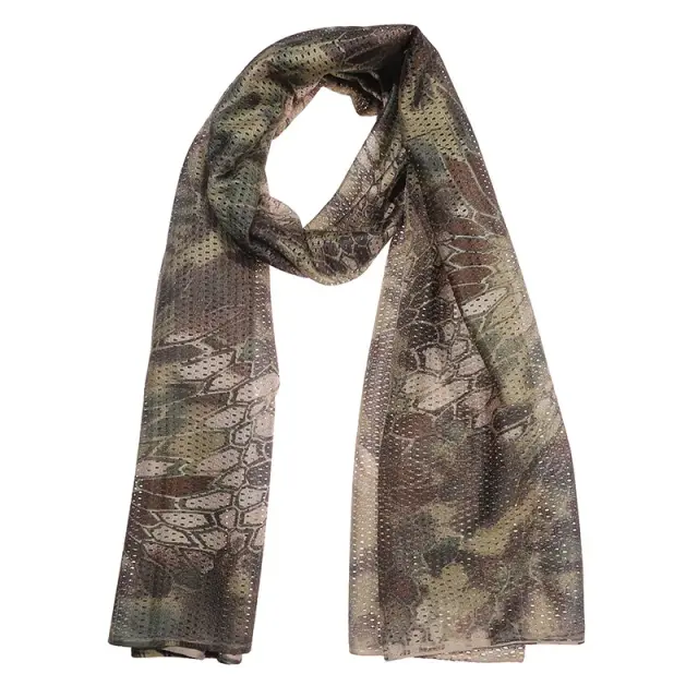 Cachecol Grande de Camuflagem para Homens - Ideal para Snipers, Caçadores, Ciclismo, Camping, Caça e Pesca