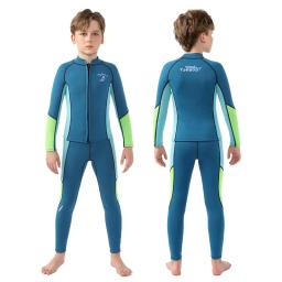 Roupas de mergulho em neoprene para crianças, Wetsuit térmico para meninos e meninas, Mantenha aquecido, mergulho e surf, roupa de banho 2,5mm - Image 2