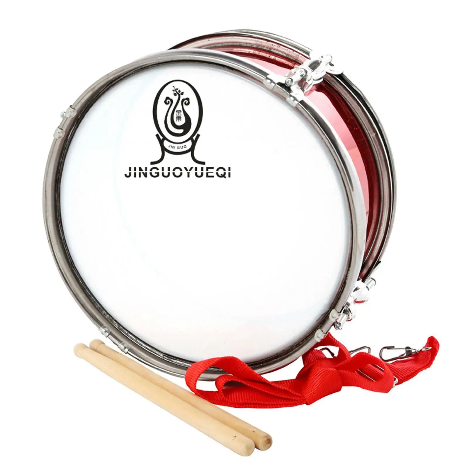 Profissional portátil Snare tambor com alça de ombro, música leve bateria para iniciantes, crianças, crianças, meninos, meninas, adolescentes, 11" - Image 1