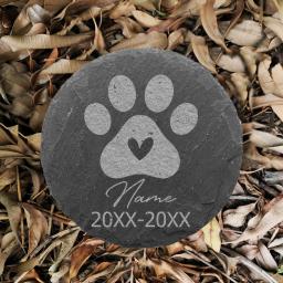 Pet Memorial Stone Custom Dogs Nome e Data de Morte Presentes Personalizados Pet Loss Placa Personalizada Dog Grave Marker - Image 1